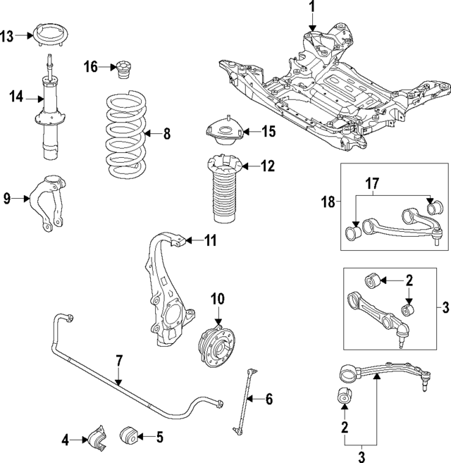54816T1270 - : Stabilizer Bar Bracket for Hyundai Image