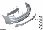 51128057007 - : Cover, Center Lower for BMW Image