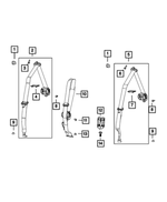 6SP26SR1AC - Restraints: 2nd Row Seat Belt And Retractor for Mopar Image