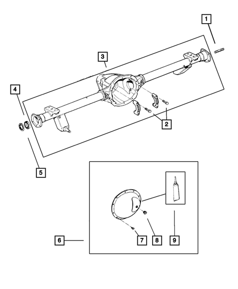Differential and Housing for 2004 Jeep Wrangler #3