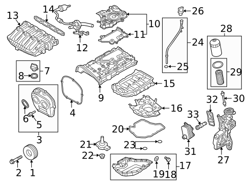 Engine Parts for 2024 Audi A3 Quattro #12
