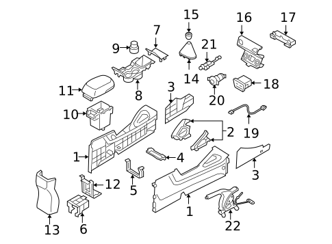 Console for 2013 Hyundai Tucson #1