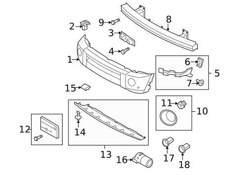 Parking Aid for 2007 Land Rover LR3 #0