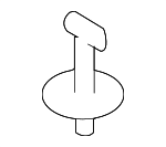 DYR500010 - Body: 2005-2016 Land-Rover Tow Bracket Cover Clip for Land Rover: LR2, LR3, LR4, Range Rover Sport Image