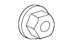 10257766 - Suspension: Axle Nut for Buick: Century, Enclave, LaCrosse, LeSabre, Lucerne, Park Avenue, Regal, Rendezvous, Riviera, Terraza | Cadillac: 60 Special, Allante, CTS, DeVille, DTS, Eldorado, Fleetwood, Seville, XLR | Chevrolet: Corvette, Equinox, Impala, Impala Limited, Lumina APV, Monte Carlo, Silverado 2500 HD, Silverado 3500 HD, Traverse, Uplander, Venture | GMC: Acadia, Acadia Limited, Sierra 2500 HD, Sierra 3500 HD | Oldsmobile: 88, 98, Aurora, Cutlass Ciera, Cutlass Cruiser, Intrigue, LSS, Regency, Silhouette, Toronado | Pontiac: Aztek, Bonneville, Grand Prix, Montana, Torrent, Trans Sport | Saturn: Outlook, Relay, Vue Image