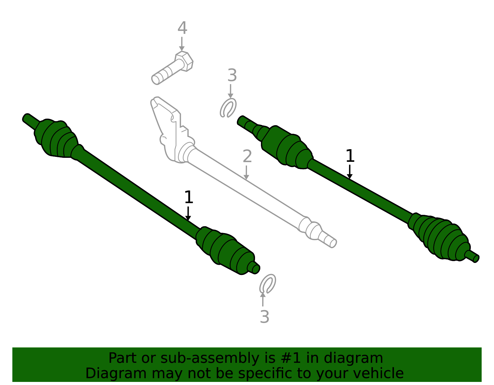 2007-2010 Mazda 3 Axle Assembly - Passenger Side (RH) GG46-25-500C