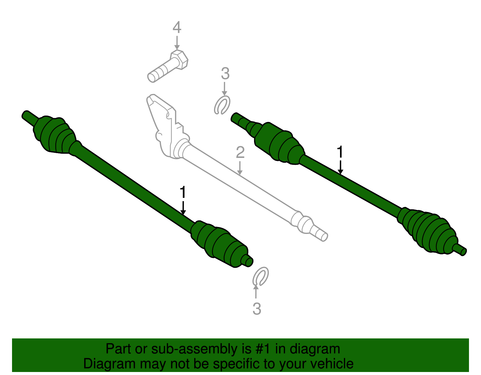 2005-2010 Mazda Axle Assembly - Driver's Side (LH) GG28-25
