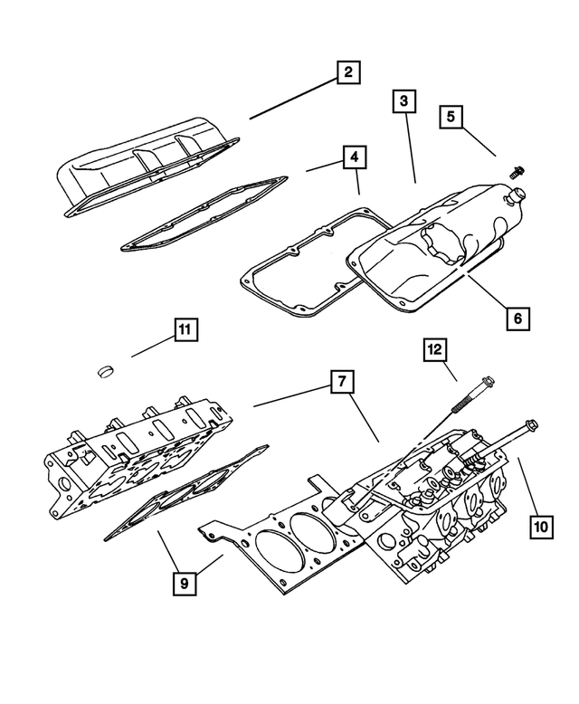 4781019AA - : Cylinder Head Cover for Mopar Image