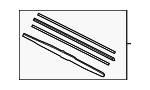 76730TRNH01 - Body: Wiper Blade for Honda: CR-V, HR-V Image