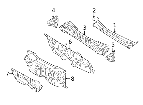 Cowl for 2010 Kia Optima #0