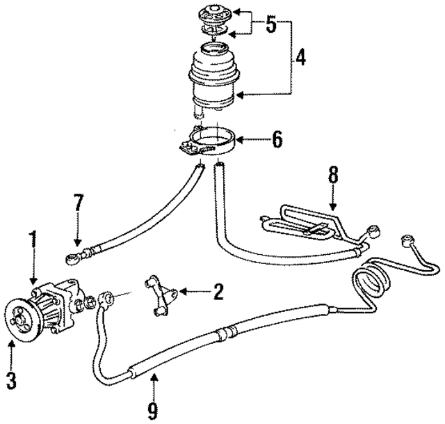 32411138419 - Steering: Suction Hose for BMW Image