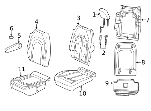 Second Row Seats for 2018 Chrysler Pacifica #5