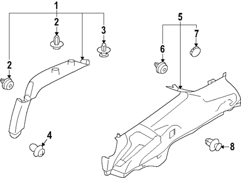 Interior Trim - Quarter Panels for 2025 Subaru Forester #0
