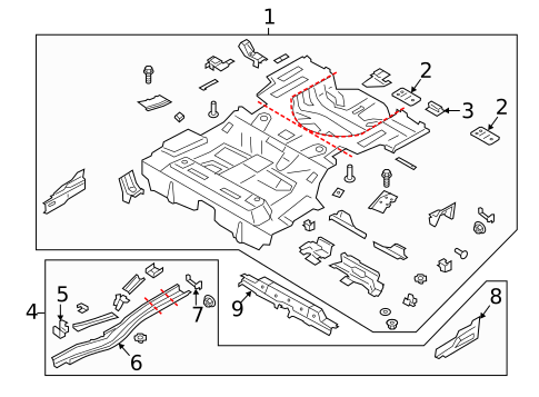 Structural Components & Rails for 2017 Lincoln MKZ #1