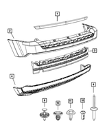 6105096AA - Frame, Bumper and Fascia: Hex Head Screw for Mopar Image