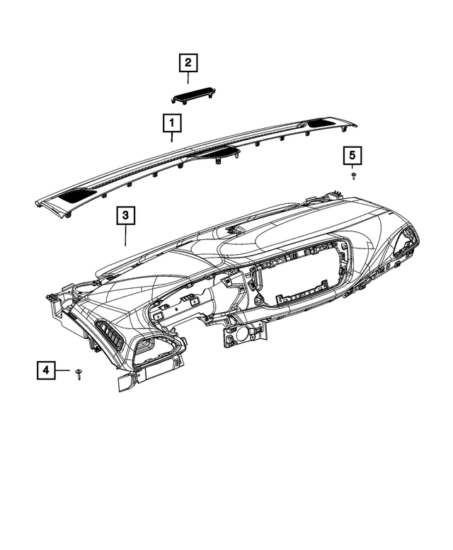 7EU30DX9AC - Interior Trim: Instrument Upper Panel for Mopar Image image