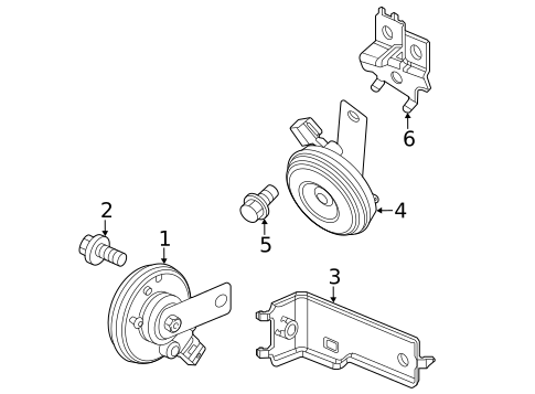 Horn for 2022 Honda Civic #0