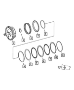 52108023AA - NAG1; W5A380; 5-Speed; Automatic Transmission: Piston Return Spring for Mopar Image