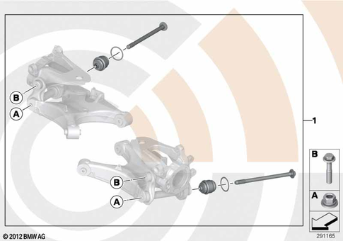 Rear Axle for 2005 BMW X5 3.0i #0
