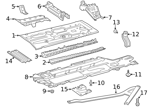 Floor & Rails for 2020 Mercedes-Benz CLA 45 AMG&reg; #0