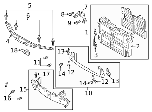 Radiator Support for 2025 Mazda 3 #0