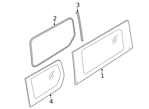 Glass - Side Panel for 2022 Ford Transit Connect #6
