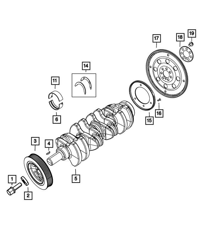 4884563AD - : Engine Crankshaft Package for Mopar Image