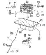 68745338AA - 1.8L Gas; Engine: Hex Flange Head Locking Bolt And Washer for Chrysler: 200, Sebring | Dodge: Avenger, Caliber, Journey | Jeep: Compass, Patriot Image