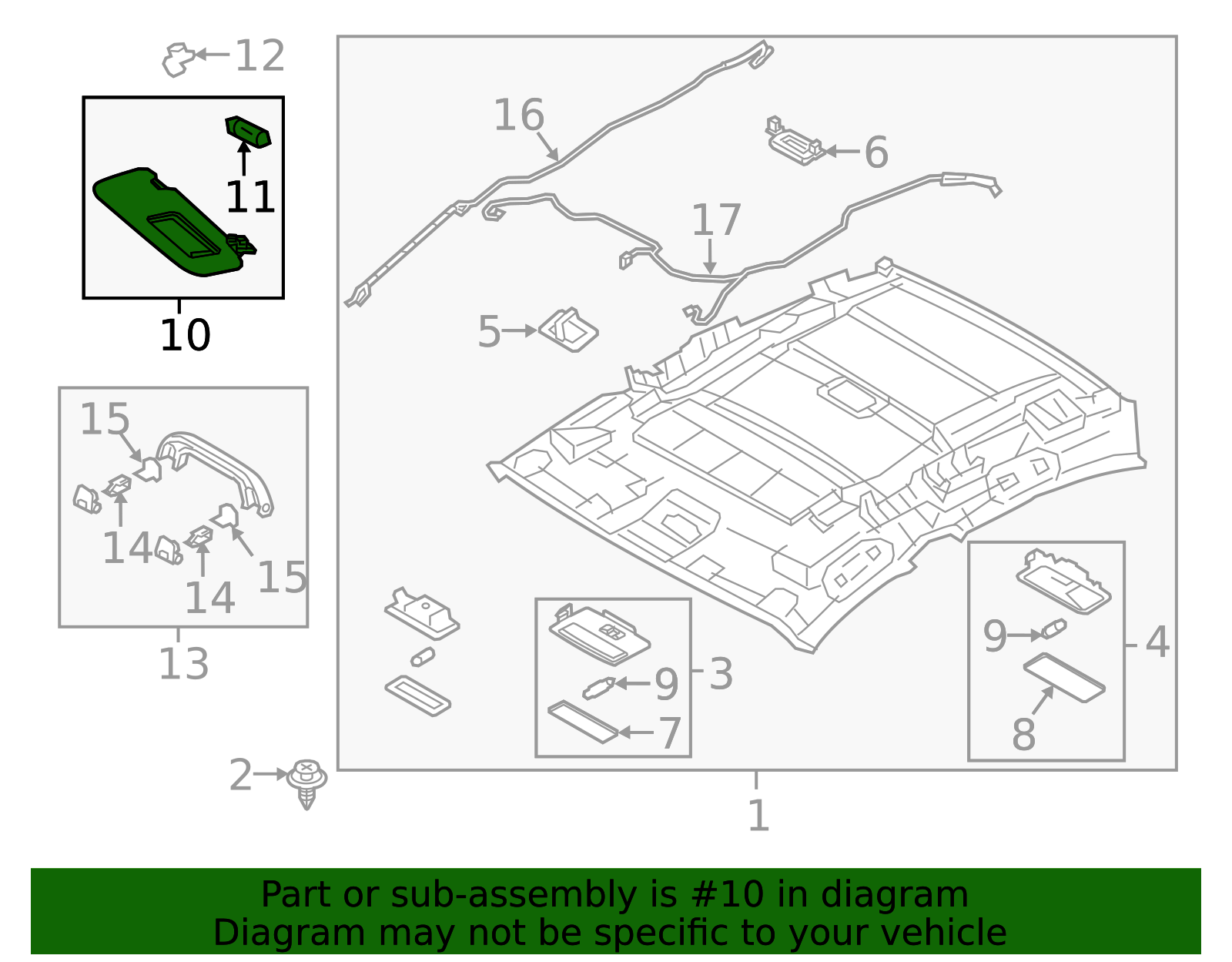 BHN9-69-270A-75 - Sun-Visor 2014-2018 Mazda 3 | Mazda-Parts