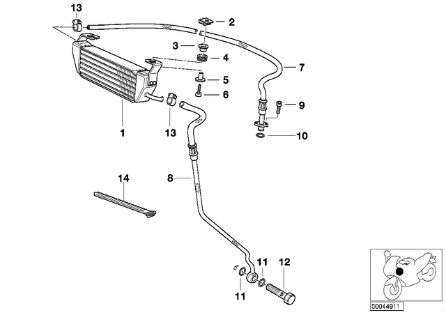 46632325993 - : Pipe Clamp - D=12 for BMW-Motorrad Image