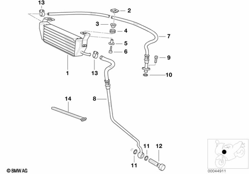 Oil Cooler for 2003 BMW-Motorrad R 1150 GS #0