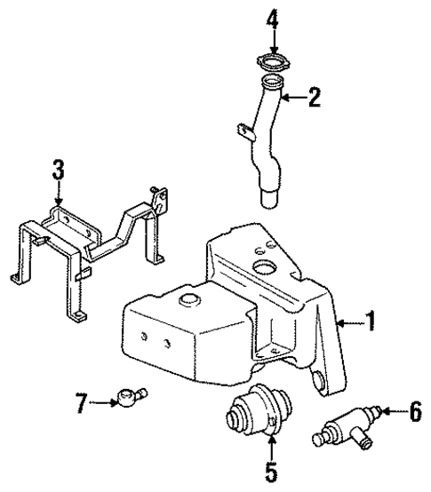 Washer Components for 1989 Mazda RX-7 #0