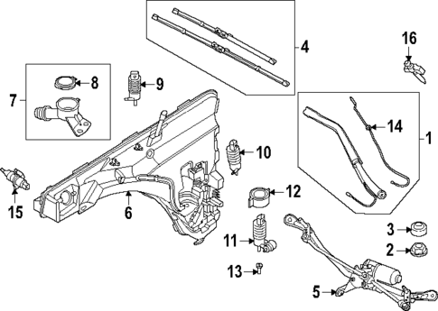 Wiper & Washer Components for 2025 BMW X3 #0