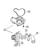 4884159AE - : Water Pump for Mopar Image