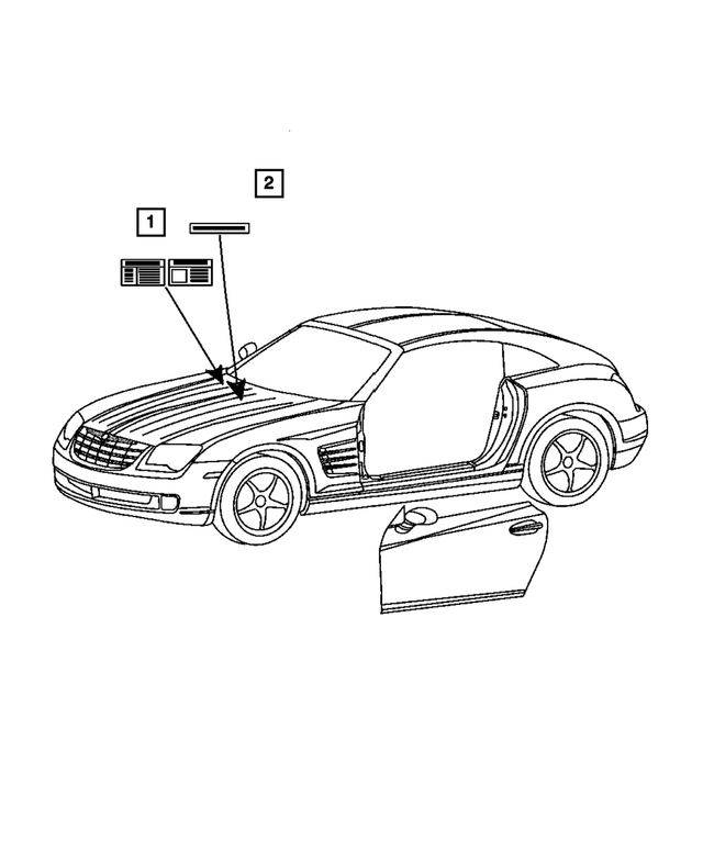 « 5183554AA – Labels All Vehicle Locations : Emissions Etiquette pour Mopar Image »
