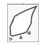 6786147030 - : Surround Weather-Strip for Toyota: Prius, Prius Plug-In Image
