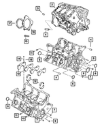68019233AA - : Short Block Engine for Mopar Image