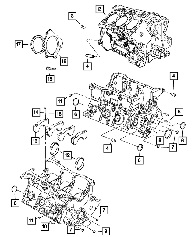 « 5073824AA – Engine 3.3L Six Cylinder : Boulon pour Mopar Image »
