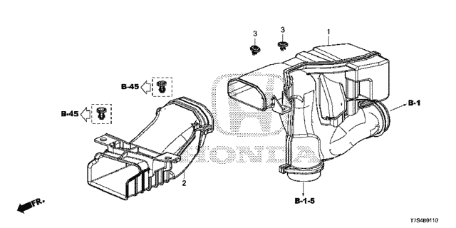 Air Intake Tube for 2019 Honda HR-V #0
