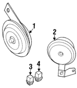 256057J100 - : Horn for INFINITI: G20 Image