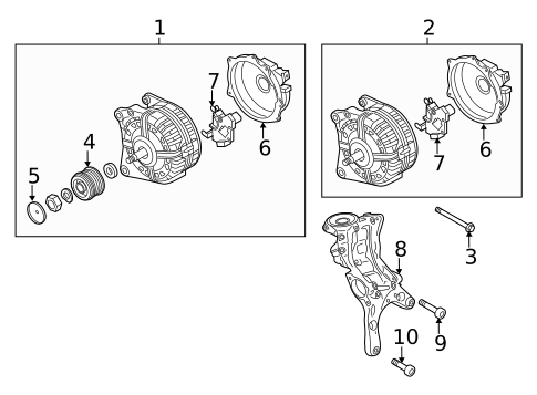 Alternator for 2018 Audi A3 Quattro #0