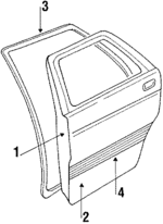 8943238981 - : Side Molding for Isuzu Image