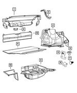 5057794AE - Interior Trim: Decklid Inner Pull Cup for Mopar Image