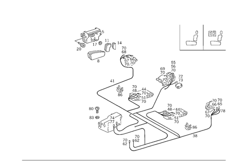 Electric Seat Adjuster for 1990 Mercedes-Benz 300 TE #3