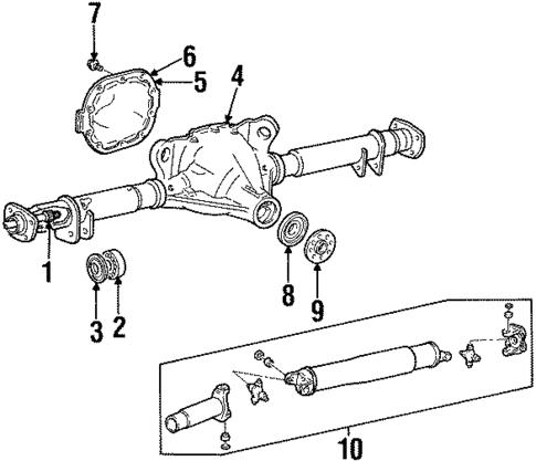 Axle Housing for 2001 Lincoln Town Car #0