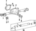 YW1Z4602AC - Universals &amp; Rear Axle: Drive Shaft for Lincoln: Town Car Image