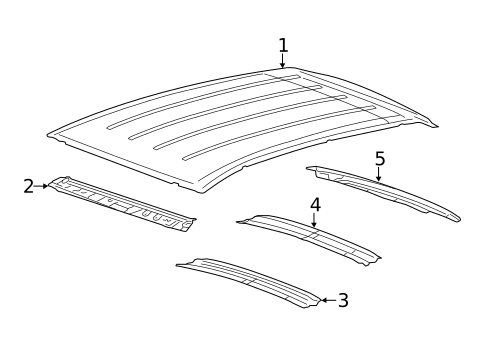 Roof & Components for 2010 Ford Edge #0