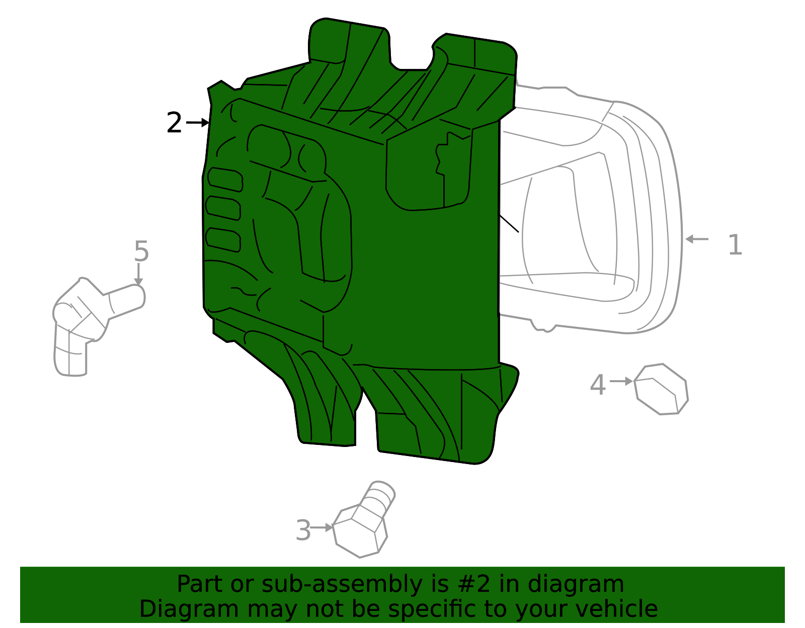 2004-2005 Ford F-150 Fog Lamp Bracket - Passenger Side (RH) 4L3Z-15266 ...