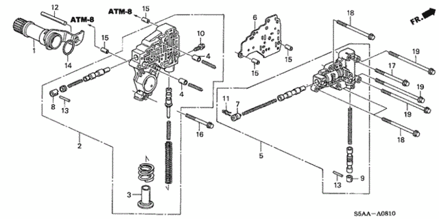 AT Regulator Body for 2004 Honda Civic #0