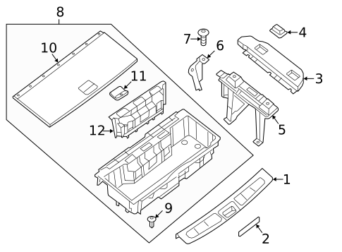 Interior Trim - Rear Body for 2013 INFINITI JX35 #0